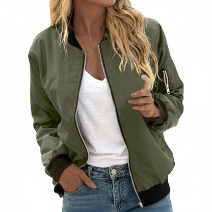 Sporty Lightweight Bomber Jacket