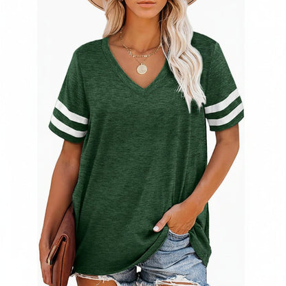 Bright V Neck T Shirt
