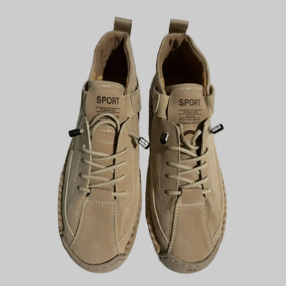 Lightweight Leather Walking Sneakers
