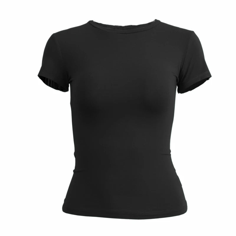 Sporty Knit Leopard T Shirt