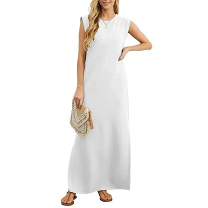 Casual Sleeveless Slit Maxi Dress