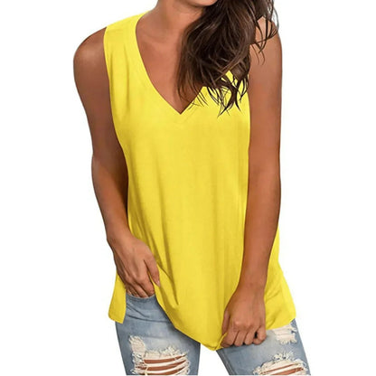 Sleeveless Printed Casual Summer Top