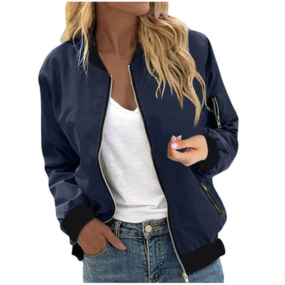 Sporty Lightweight Bomber Jacket