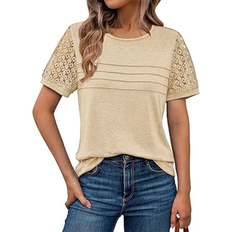Soft Lace Sleeve Top