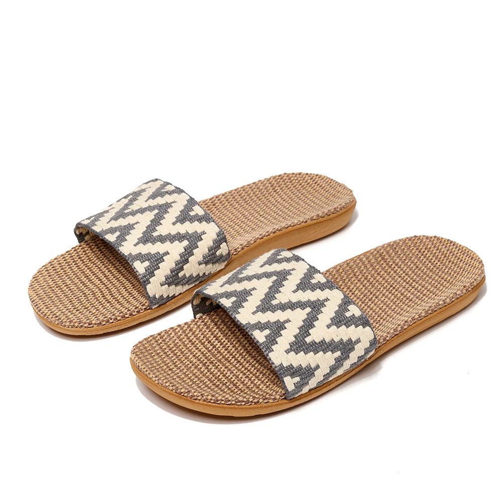 Breathable Linen Slide Sandals