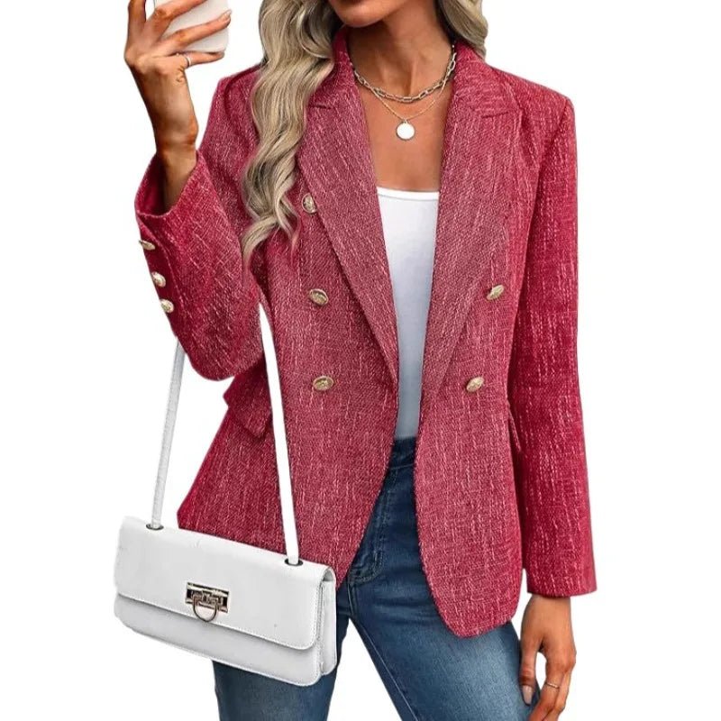 Sleek Blazer Double Breasted