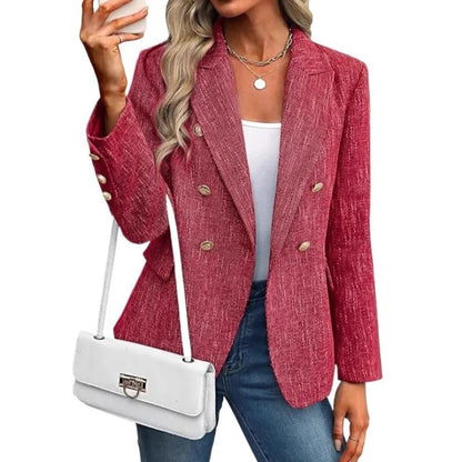Sleek Blazer Double Breasted