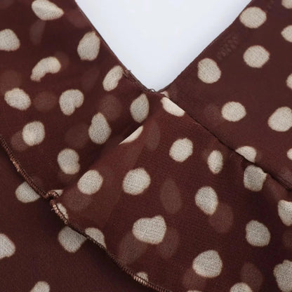 Polka Dot Layered Sleeveless Summer Dress