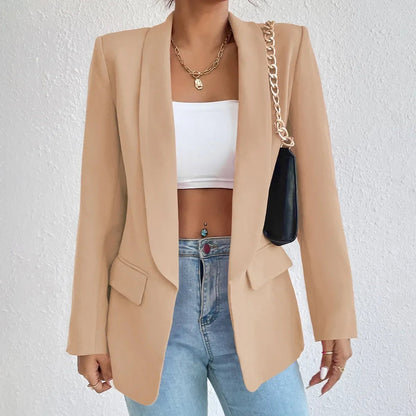 Polished Polyester Blazer