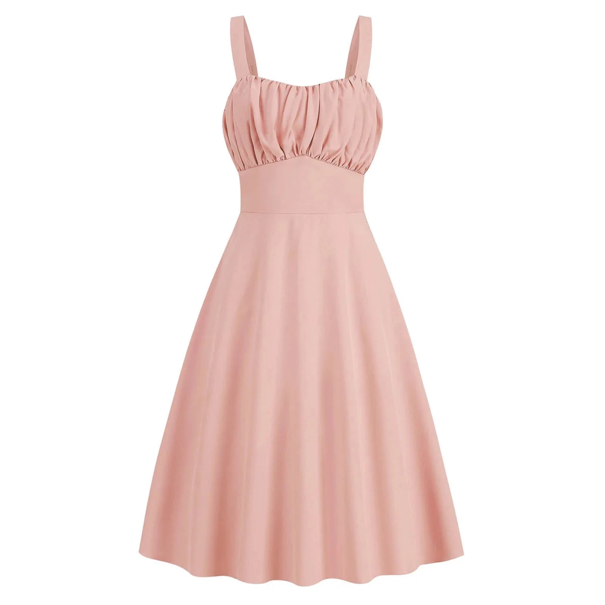 Vintage Sleeveless Backless Midi Dress