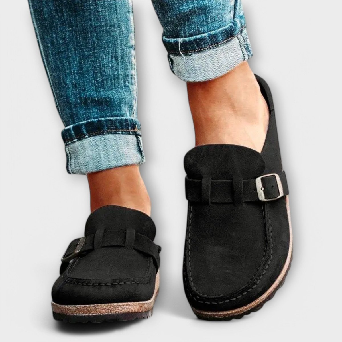Supportive Leather Moccasins Orthotic