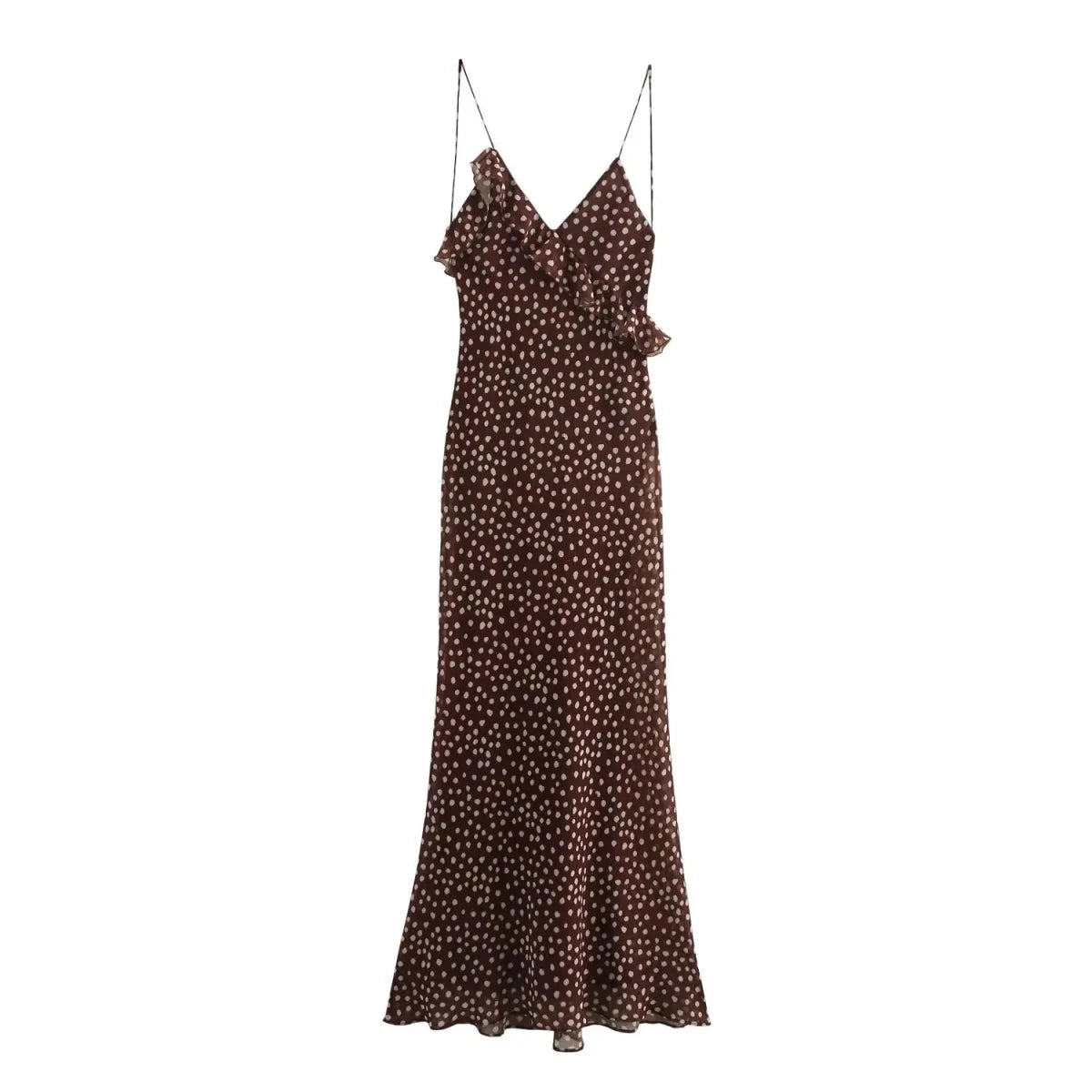 Polka Dot Layered Sleeveless Summer Dress