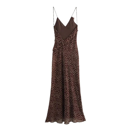 Polka Dot Layered Sleeveless Summer Dress