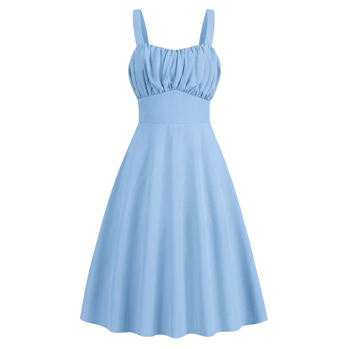Vintage Sleeveless Backless Midi Dress