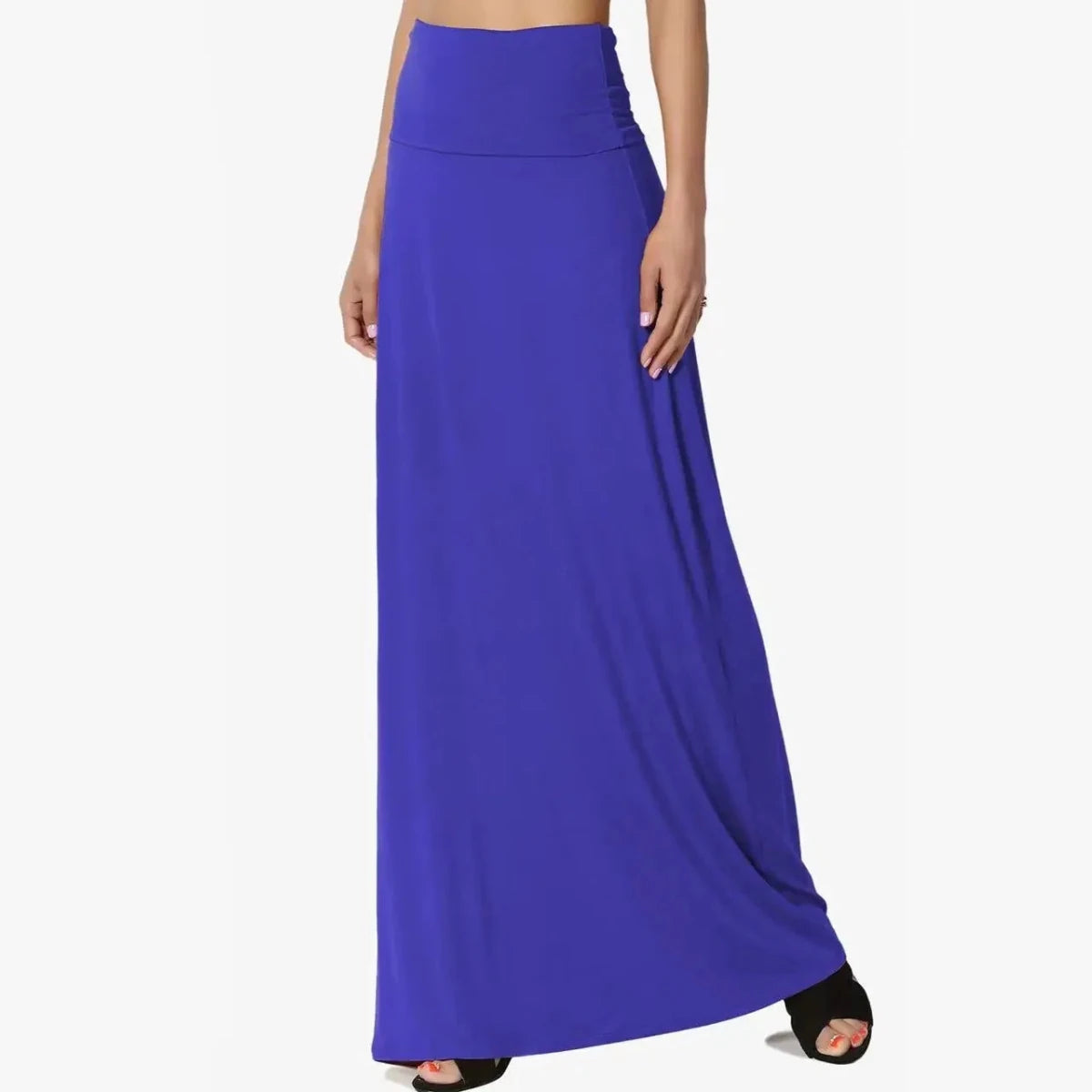Flowy High Waist Maxi Skirt