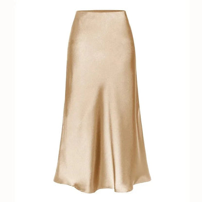 Sleek Silk Mermaid Maxi Skirt