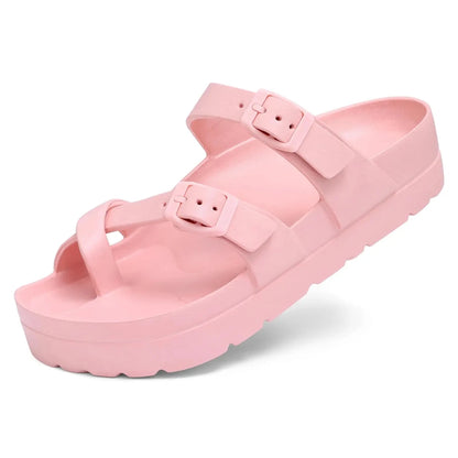 Plush EVA Platform Sandals