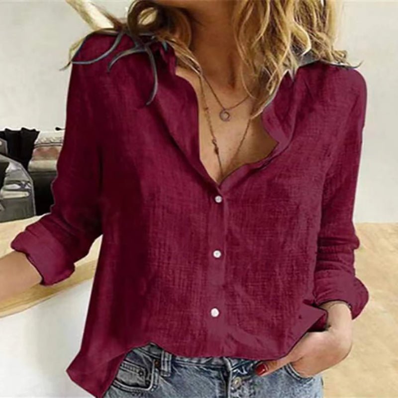 Loose Fit Casual Blouse Shirts
