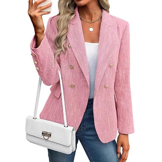 Sleek Blazer Double Breasted
