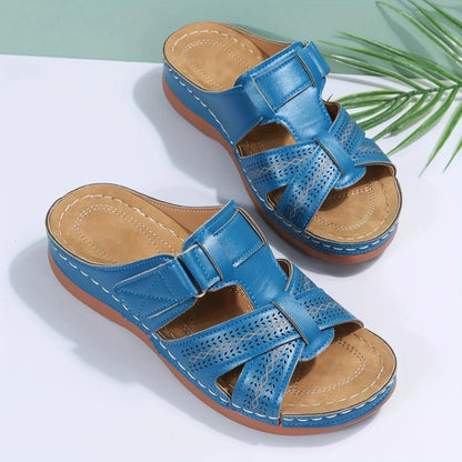 Vintage Open Toe Platform Sandals