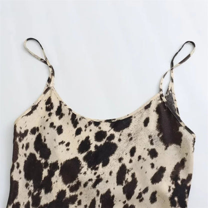 Bold Cow Print Dress
