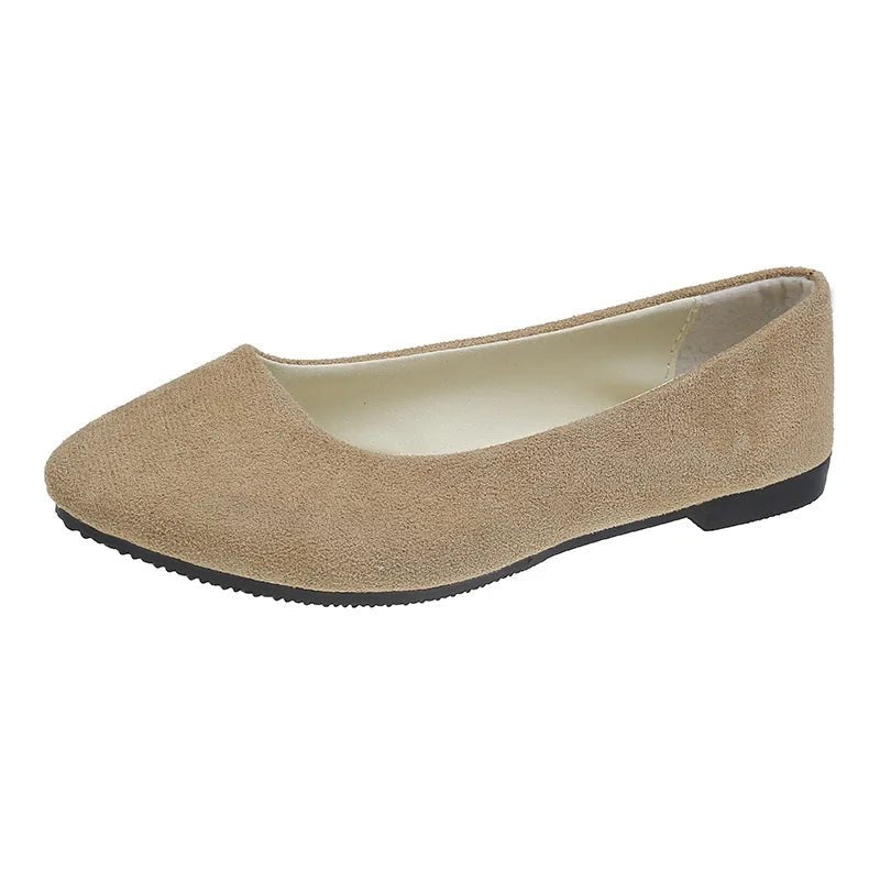 Sleek Pointed Toe Ballet Flats