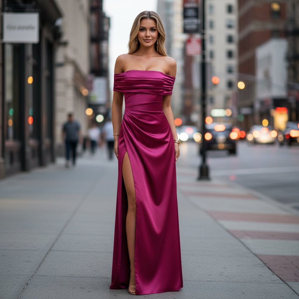Off-Shoulder Maxi Dress