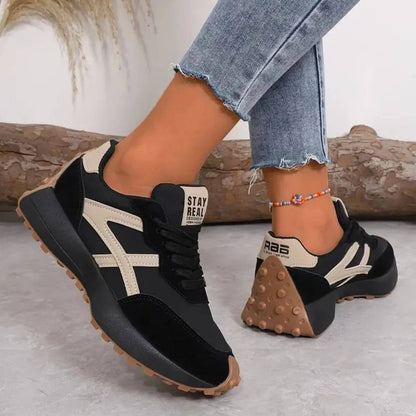Orthopedic Panel Lace Up Sneakers
