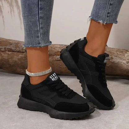 Orthopedic Panel Lace Up Sneakers
