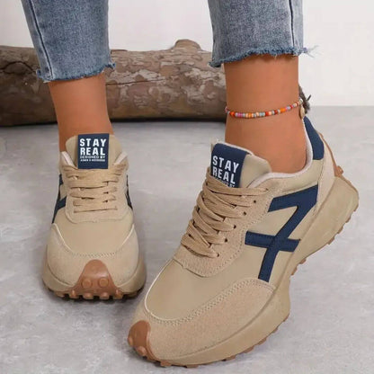 Orthopedic Panel Lace Up Sneakers