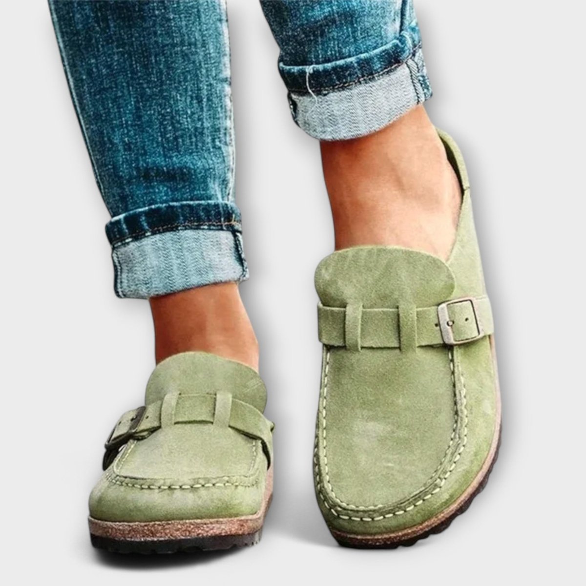 Supportive Leather Moccasins Orthotic