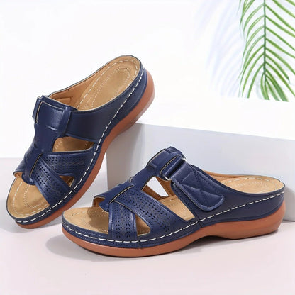 Vintage Open Toe Platform Sandals