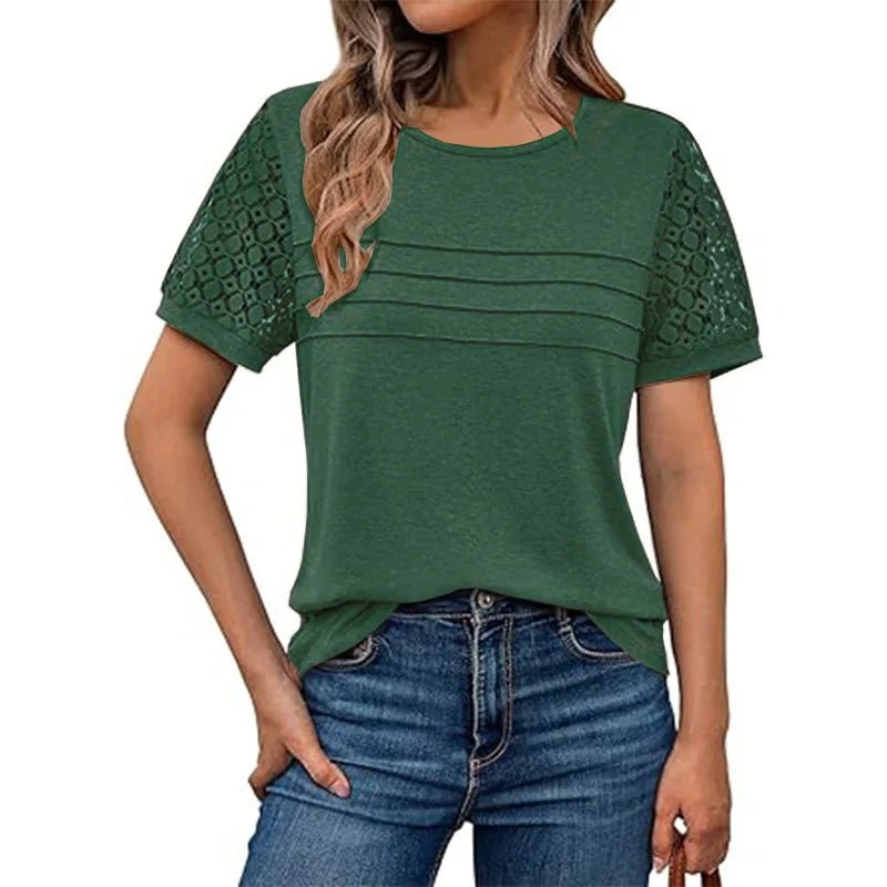 Soft Lace Sleeve Top