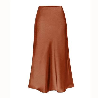 Sleek Silk Mermaid Maxi Skirt