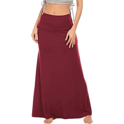 Flowy High Waist Maxi Skirt