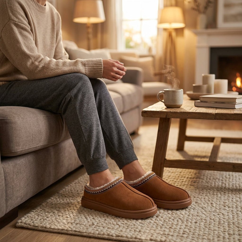 Noa | Women's Winter Sheepskin Slip-On Slippers