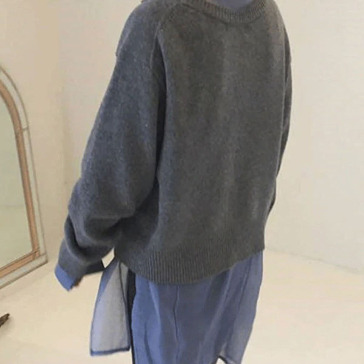 Oversize-Cardigan mit Knöpfen