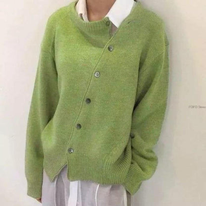 Oversize-Cardigan mit Knöpfen