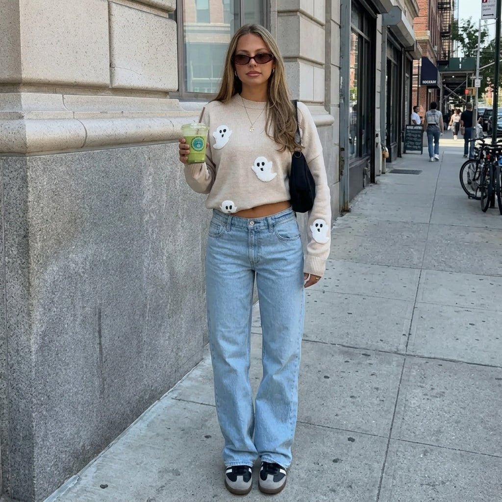 Long Sleeves Boat Neck Sweater