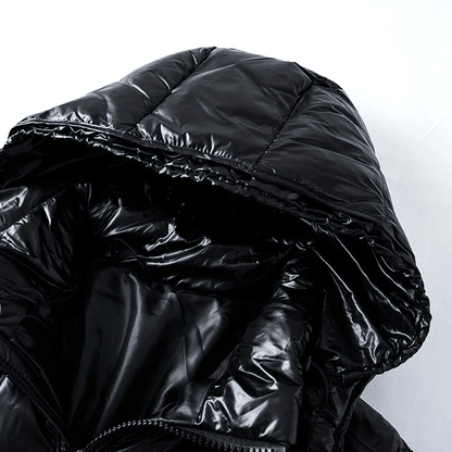 Quilted Hooded Zip Jacket