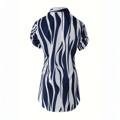 Striped Shirt Dress