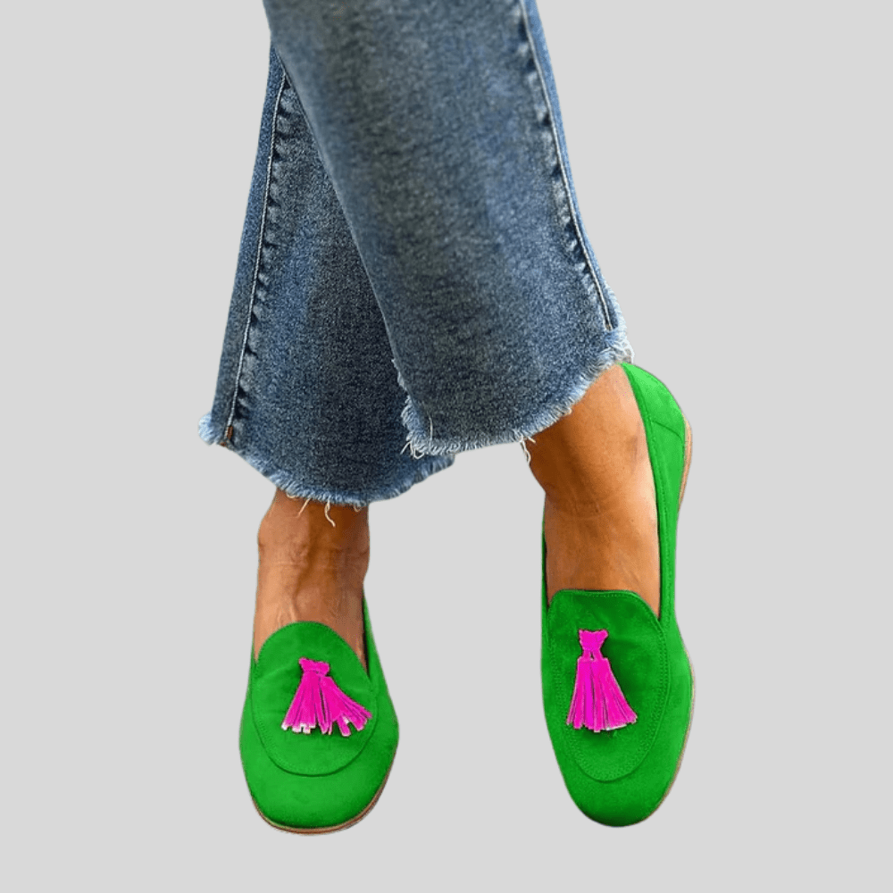 Mutige Lederquasten Loafers