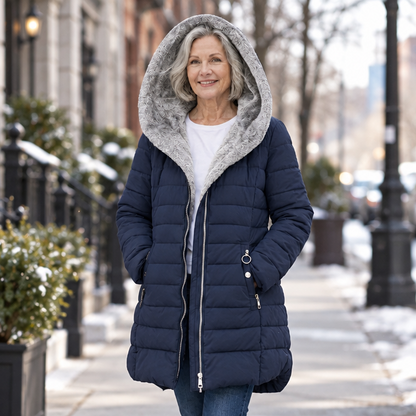 Versatile Quilted Hooded Longline Parka