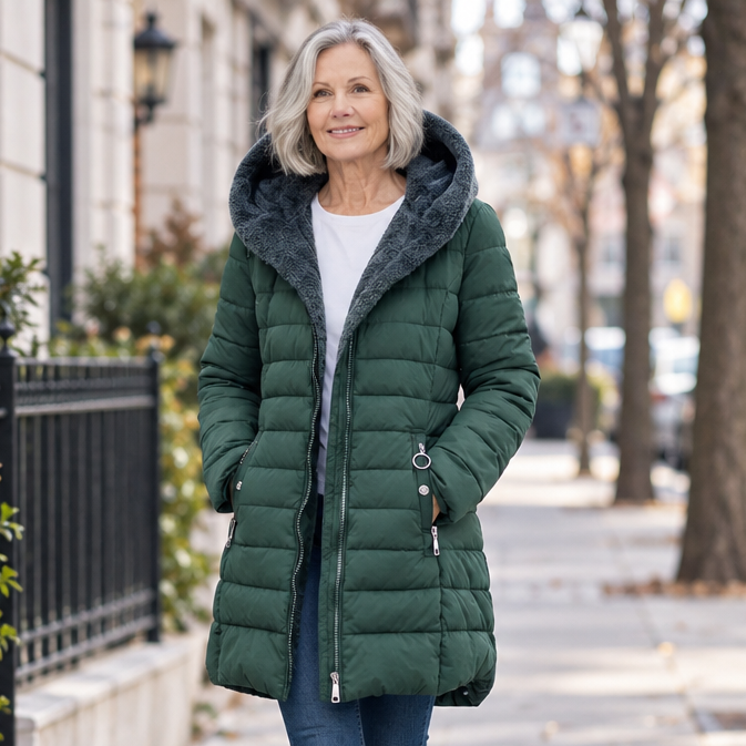 Versatile Quilted Hooded Longline Parka