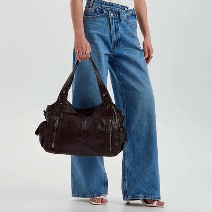 Faye | Vegane Umhängetasche aus Leder für Damen