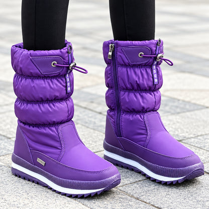 Mid-Calf Winter Boots with Non-Slip Platform Sole