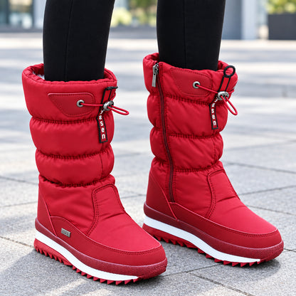 Mid-Calf Winter Boots with Non-Slip Platform Sole