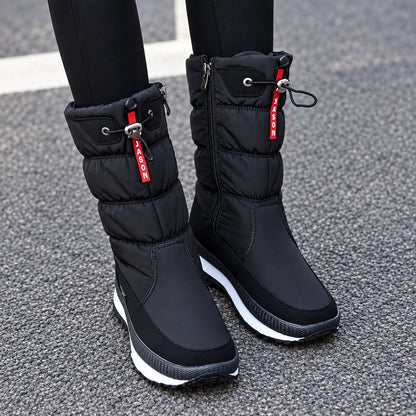 Mid-Calf Winter Boots with Non-Slip Platform Sole
