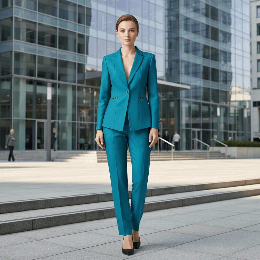 Tailored Blazer & Straight Trouser Co-Ord Set