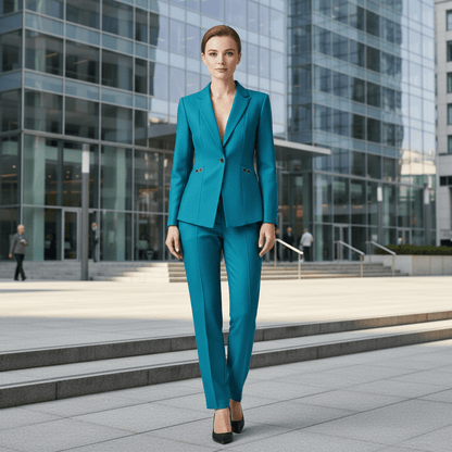 Tailored Blazer & Straight Trouser Co-Ord Set